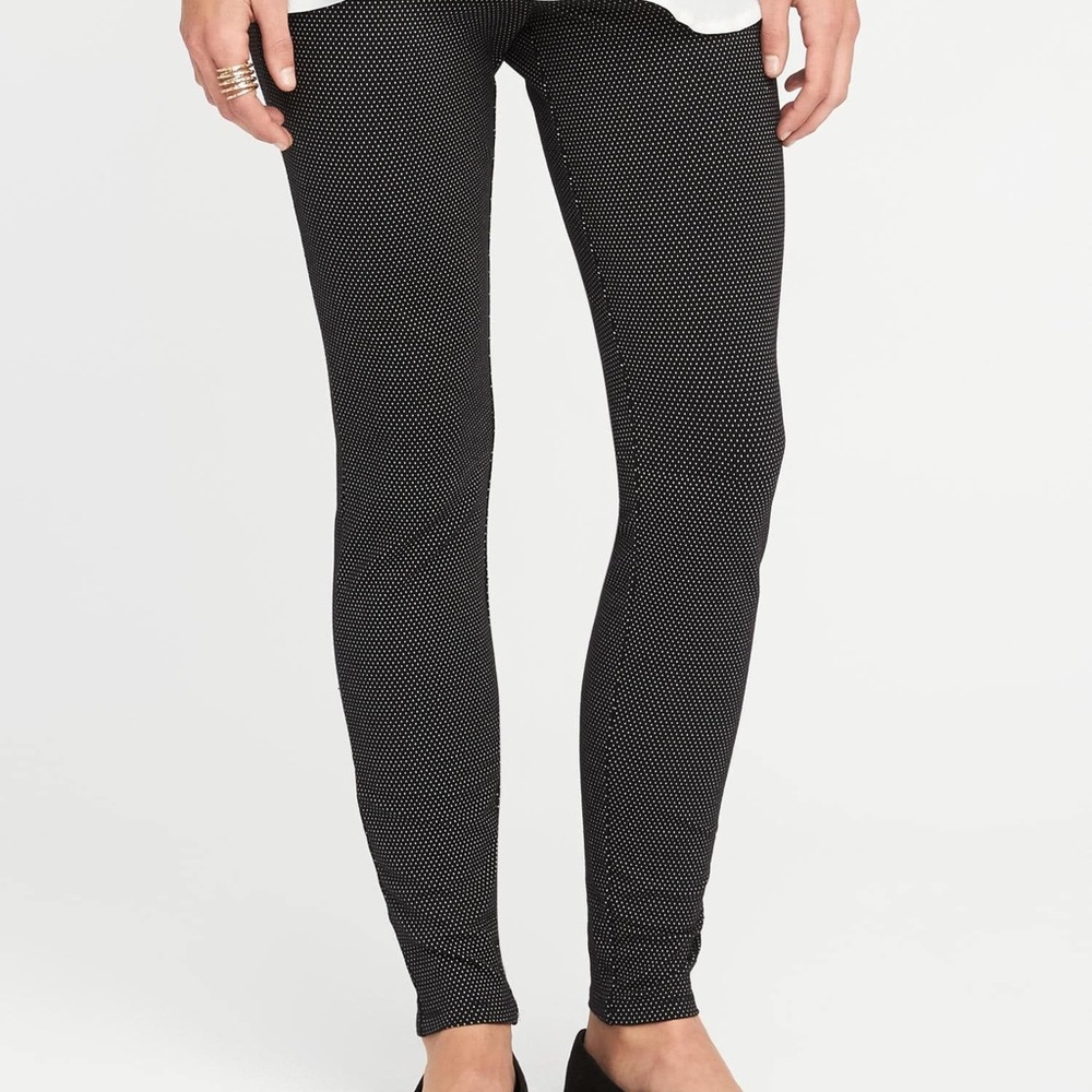Old navy polka dot jersey elastic leggings